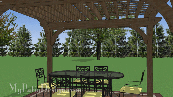 PERGOLA PLANS 12'x14', Step-by-step Instructions, Digital Download, PDF  File 